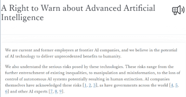 人類滅亡の可能性も。AIのリスクについてOpenAIやGoogleの元/現従業員が共同声明