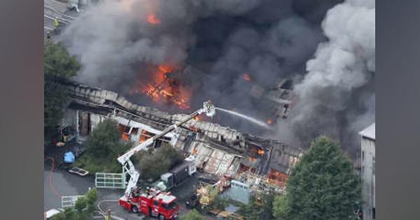 ゴム製品工場から出火　近隣住民避難、神奈川・寒川町