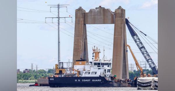 橋崩落の米ボルティモア港、水路が完全復旧 がれき撤去完了