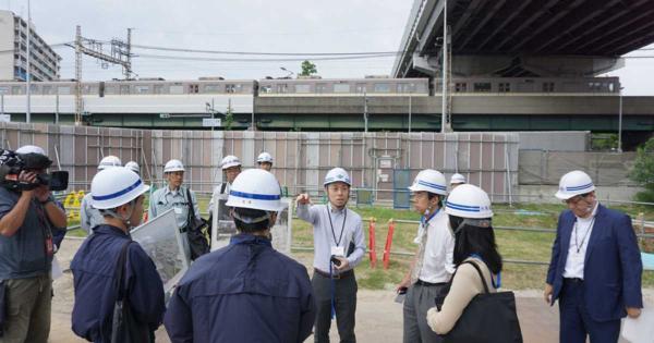 大阪モノレール南伸工事を現場視察　大阪府審議会部会、開業時期が令和15年度へ4年延期