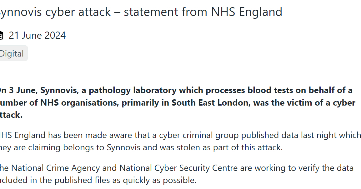 英医療機関へのランサムウェア攻撃、交渉決裂で患者データがダークウェブに