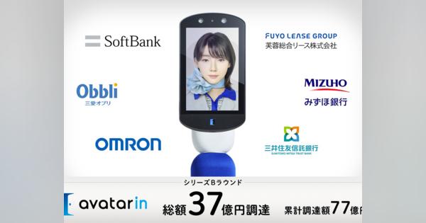 avatarin、6社から37億円を調達--遠隔操作できるAIロボット提供