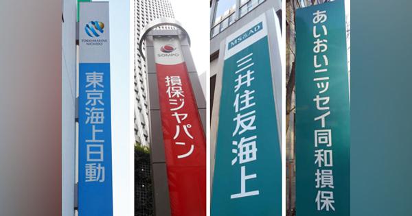 情報漏えい２５０万件超　他社契約状況、出向社員ら流す―大手損保４社