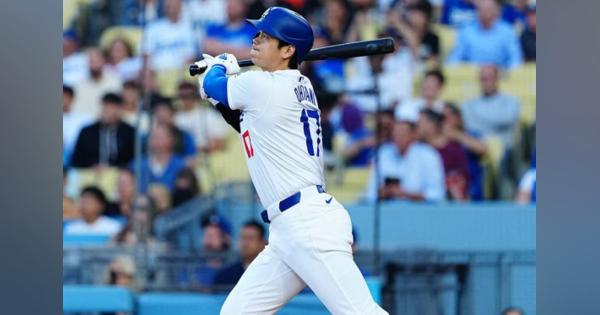 大谷翔平、史上初の「45-45」到達　確信の45号に騒然…最多タイ100打点で“2冠”浮上