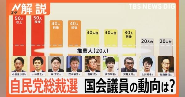 自民党総裁選　独自調査で自民議員票「8割超」が判明　立憲民主党代表選の結果が影響も？【Nスタ解説】