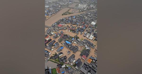 石川・能登で豪雨、3人不明　16河川氾濫、浸水多数