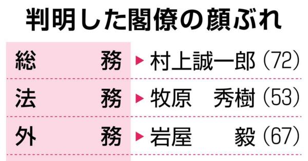 衆院選10月27日投開票へ　閣僚全容固まる　自民は30日に新体制始動、副総裁に菅前首相