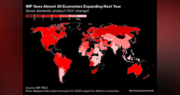 ＩＭＦ、来年の世界経済見通しを下方修正－成長に下振れリスク