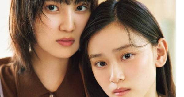 しづみお”櫻坂46的野美青＆山下瞳月、『bis』冬号に登場 レアな“でこ