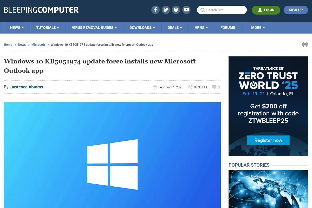 Windows 10アップデート公開、新しいOutlook強制インストール (TECH+)