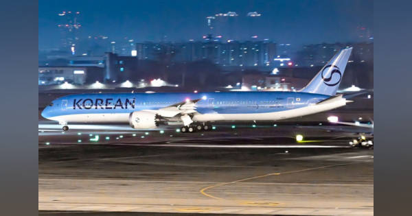 大韓航空、新塗装787-10が姿現す アシアナ統合で刷新 (Aviation Wire)