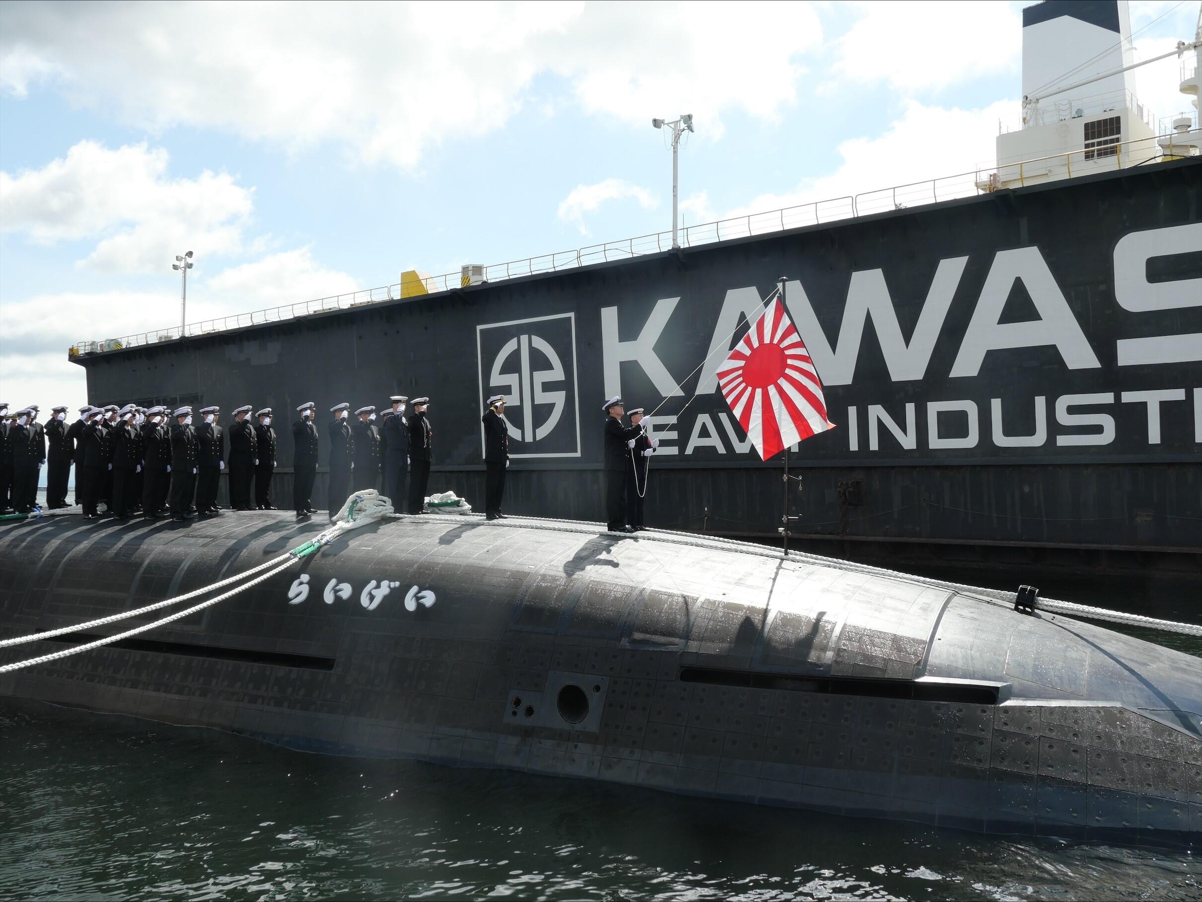 川崎重工が引き渡し、防衛省向け潜水艦「らいげい」の性能 (ニュー
