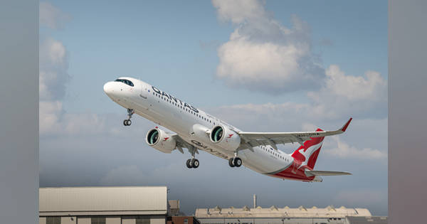 カンタス航空 A321XLR VH-OGA 1/400 カンタス航空、A321XLRの初号機の組み立て現場を公開 将来的に