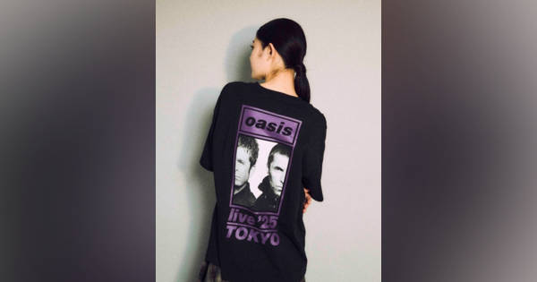 オアシス、東京ドーム公演を前に渋谷でグッズ先行販売決定 “江戸紫”T
