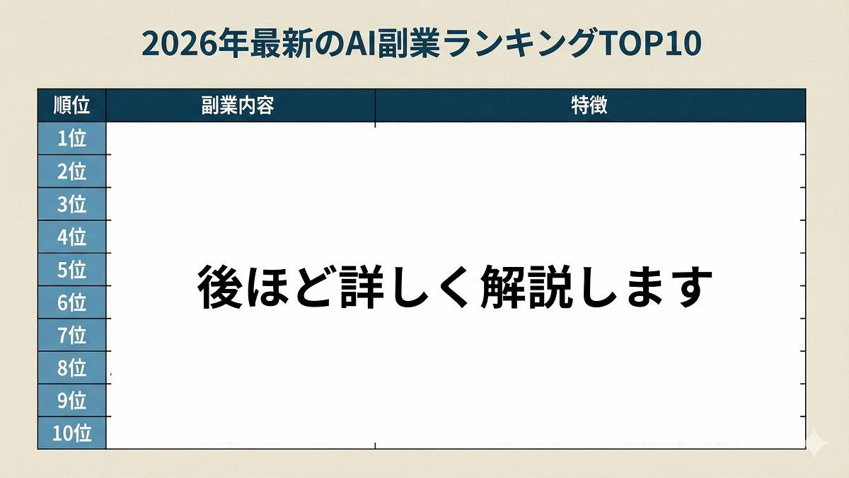 2026年版】最強「AI副業」ランキング、超初心者でもまず5万円「始め方」完全ガイド (ビジネス＋IT)