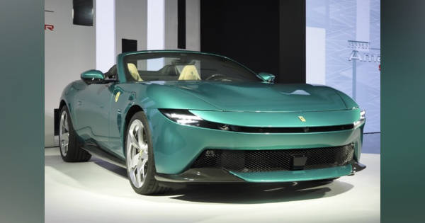 フェラーリ『アマルフィ・スパイダー』、早くも日本披露…V8搭載で価格