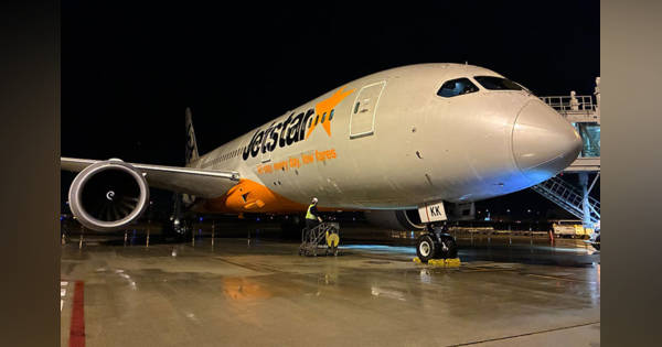 ジェットスター航空、787新仕様機が日本初飛来 関空－ブリスベン