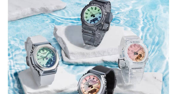 カシオ、夏色カラーのG-SHOCK 4機種 - 偏光で表情が変化 (プラスデジタル)