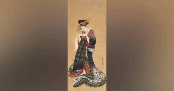 喜多川歌麿の貴重な肉筆画、初の里帰り 『大英博物館日本美術
