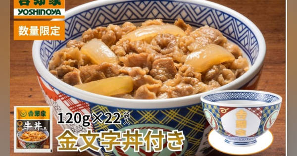吉野家オリジナルどんぶりプレゼント！早い者勝ちの牛丼の具22袋セット