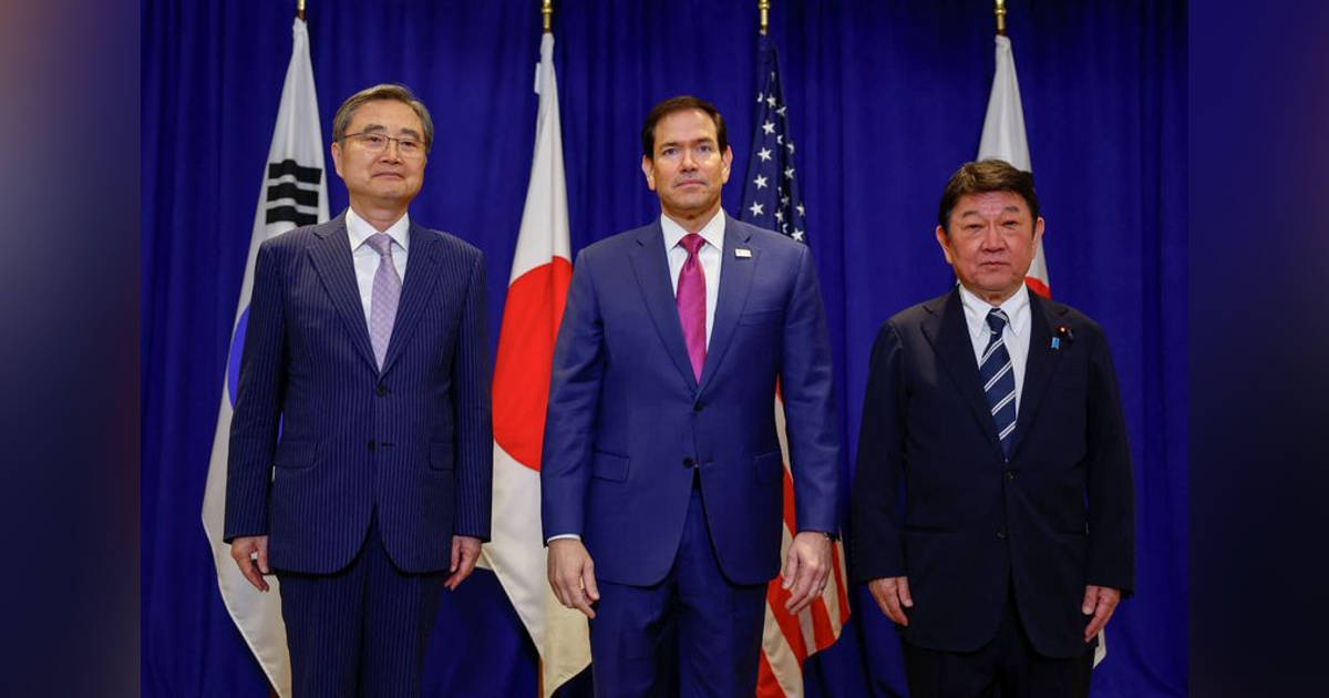 日米韓外相がNYで会談、台湾支持を表明 米中首脳会談控え共同声明