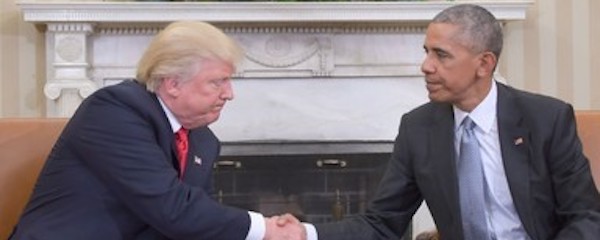 オバマ大統領、トランプ氏と会談 「素晴らしい会話」 溝修復に一歩