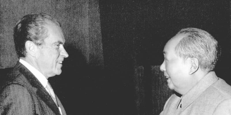 ＜あのころ＞米中が歴史的対話　ニクソン、毛沢東会談