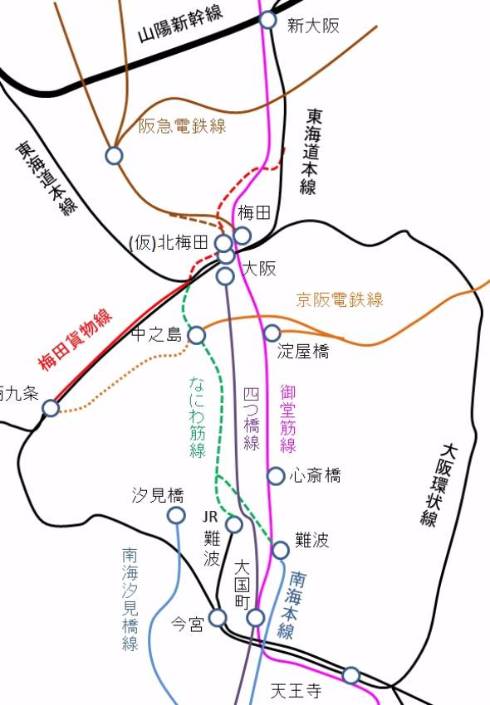 なにわ筋線に阪急電鉄参加、各社への波紋
