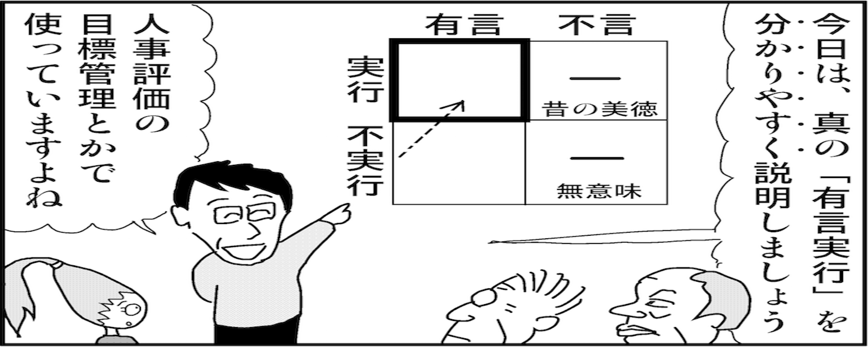 年末年始に読みたい4コマ漫画コラム 10 新しい組織の作り方 新しいことに挑戦する風土に大事な評価