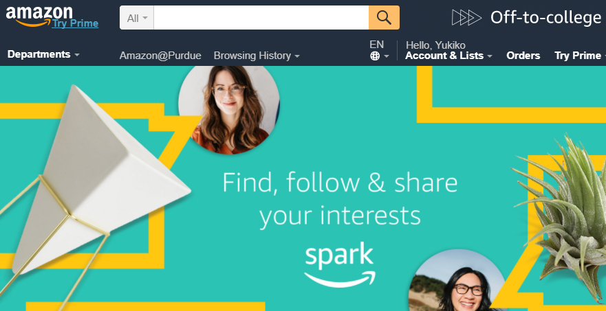 Amazon.com、Instagramのような画像SNS「Spark」を米国でスタート