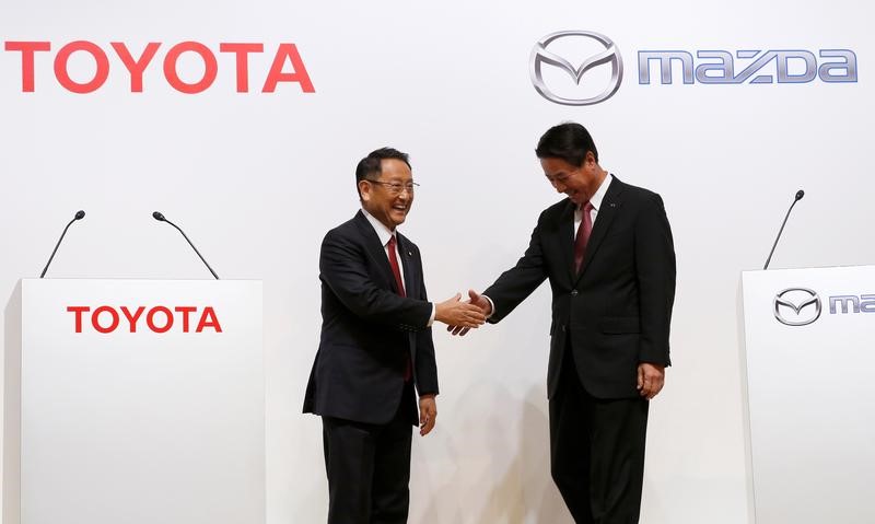 訂正:トヨタ・マツダ、米合弁工場建設とＥＶ開発へ　資本提携も