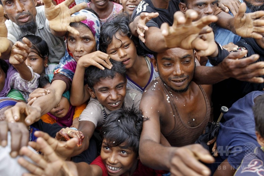 中国、ロヒンギャ問題でミャンマー支持 国外避難37万人に