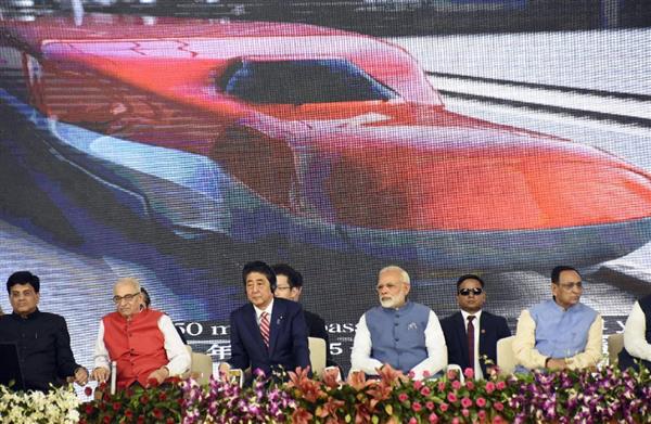 インド高速鉄道建設、他路線に意欲　安倍晋三首相が起工式出席　日本先行…中国は「領土」で逆風