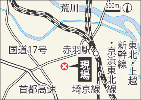 通り魔：東京・赤羽で男が通行人に刃物　３人けが　男逮捕