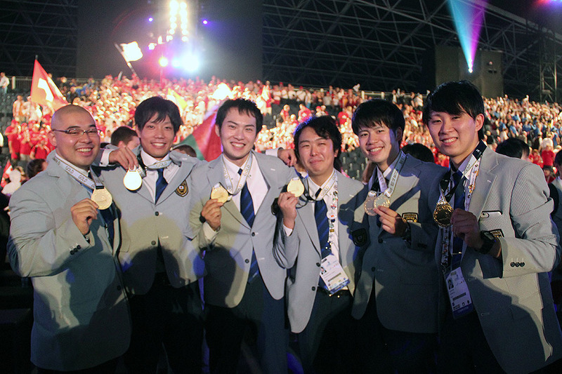 技能五輪国際大会が閉幕、日本勢は９位　金３個含むメダル９個獲得