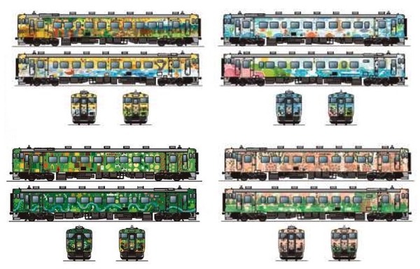 Jr北海道にイラスト車両 北海道の恵み キハ40形改装 3月登場