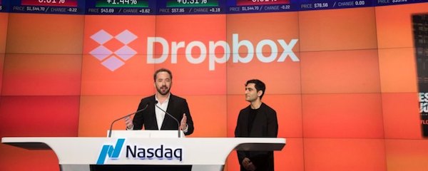 Dropbox 上場初日の株価は36 アップ 終値は 28 48 100億ドル企業の仲間入り