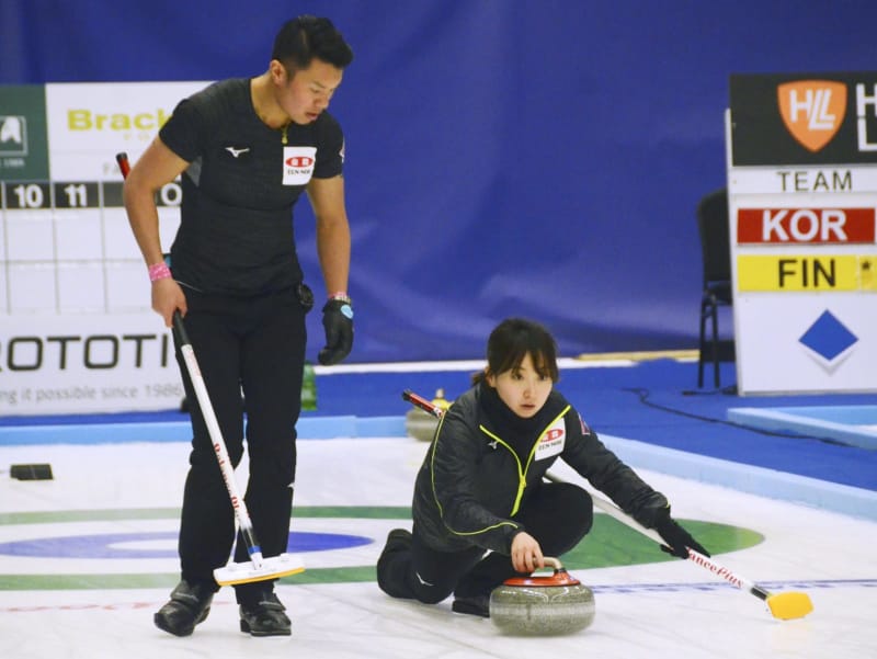 カーリング 藤沢 山口組8強へ 世界混合ダブルス