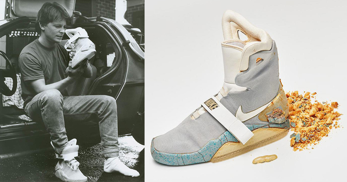 バック トゥ ザ フューチャー2 内で登場した靴ひも自動調整スニーカー ナイキ マグ のオリジナルモデルが1000万円超えで落札