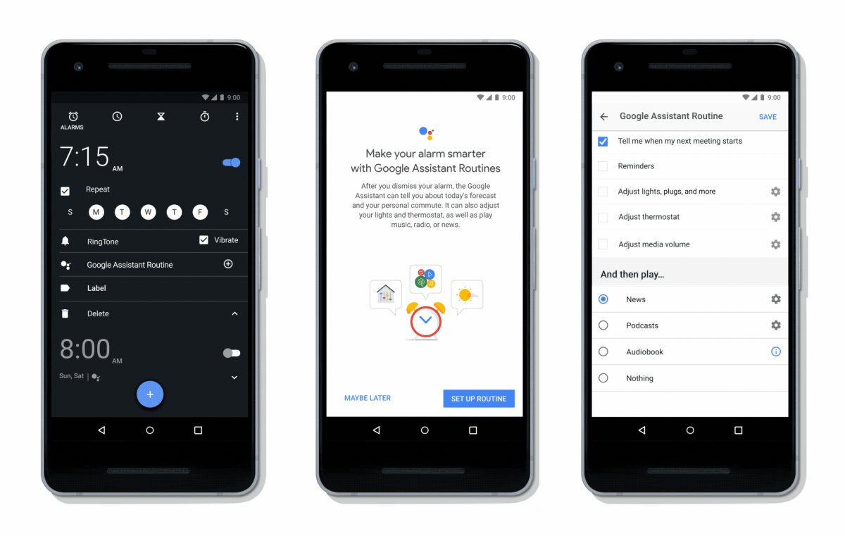 Androidスマホの時計アプリがgoogleアシスタント対応 アラームを止めるとルーティンを実行可能に