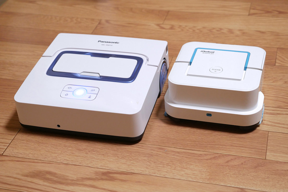 パナの床拭きロボット ローラン と ブラーバ ジェット 比較 回転モップと運用コストに注目