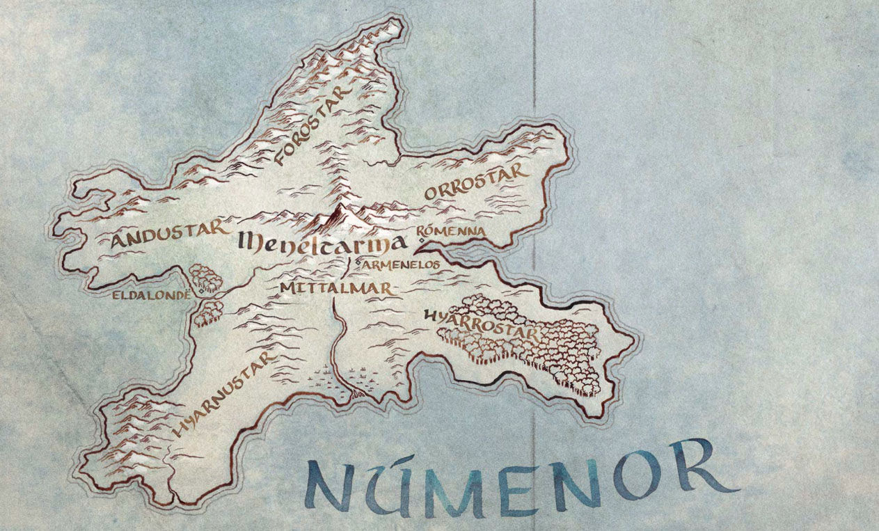 Amazon版 ロード オブ ザ リング は第二紀が舞台 地図にヌーメノールの島現る
