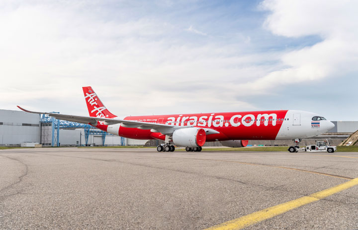 エアアジア初のA330neoロールアウト　タイ・エアアジアXが6月運航開始
