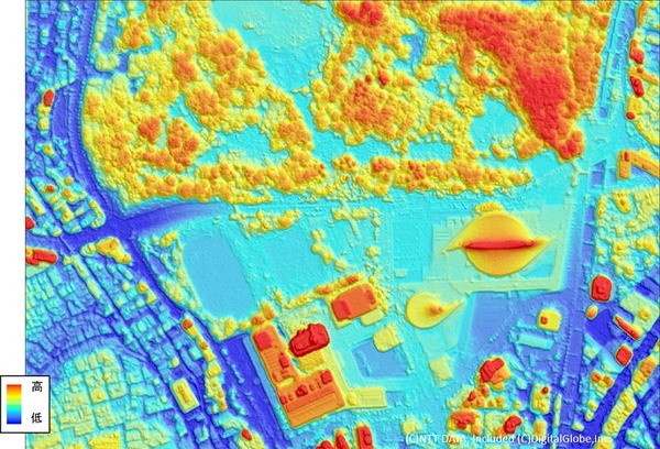 NTTデータとRESTEC、デジタル3D地図を開発