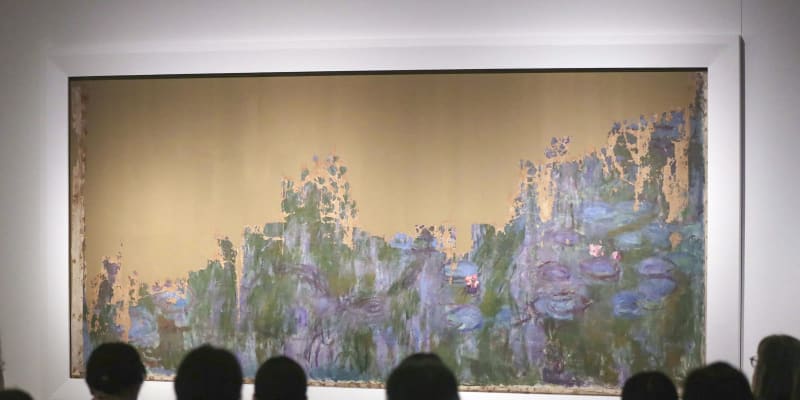 印象派モネの「睡蓮」を修復公開　東京・国立西洋美術館で展示
