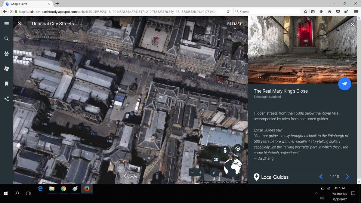 WEB版Google Earth、ついにFireFoxやEdgeで動作可能に　ベータ版公開