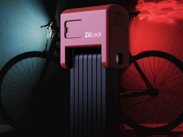 指紋認証、スマホ、スペアキーで解錠できる自転車ロック「ZiiLock」 (マッシュメディア)