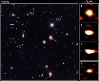 アルマ望遠鏡、「見えない銀河」を多数発見　過去の宇宙から巨大銀河