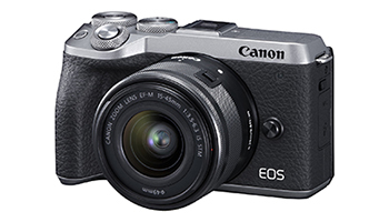 キヤノン、約3250万画素のミラーレスカメラ「EOS M6 Mark II」　外付けEVF対応