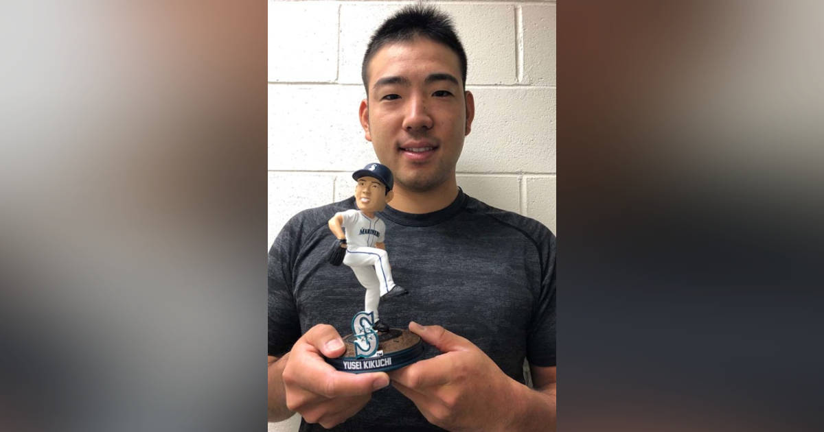 MLB】菊池雄星、本人も「カッコいい」と絶賛のボブルヘッド登場 14日に